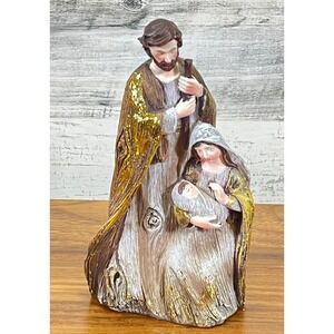 Vintage Nativity Jesus, Virgin Mary and Saint Joesph Ceramic‎